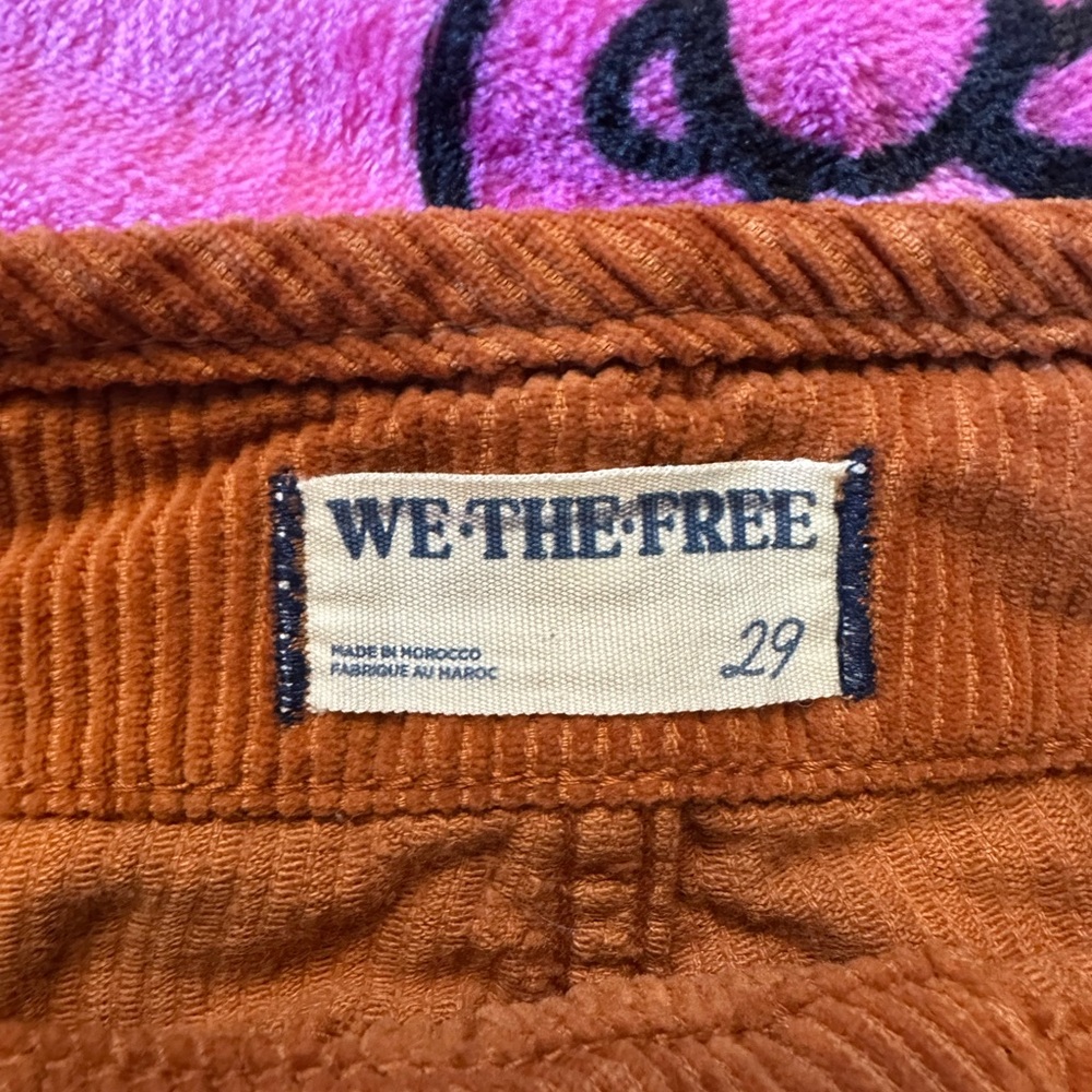 We The Free Rust Corduroy Pants - Picture 3 of 4